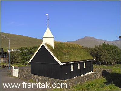 Church in Hvalvík on Streymoy