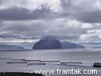 The island of Koltur with Hestur in behind it - viewed from the island of Vagar