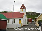 Church in Skopun on Sandoy
